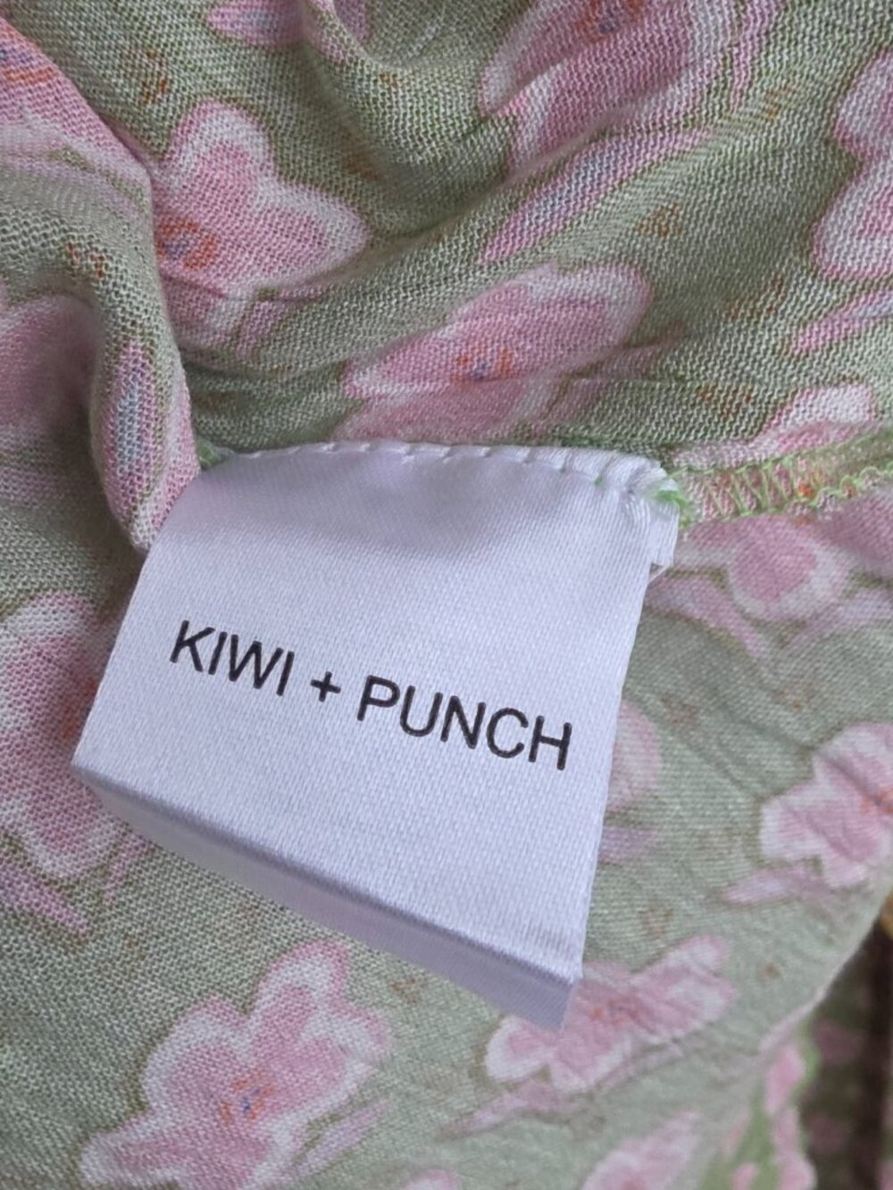 KIWI and PUNCH pastel floral rayon ruffled skirt - Picture 4 of 9